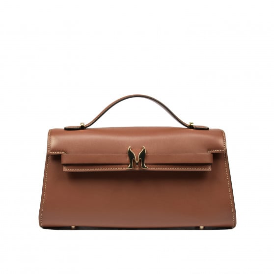 Damen-Umhängetasche 041g cognacbraun Damen-Umhängetasche 041g cognacbraun