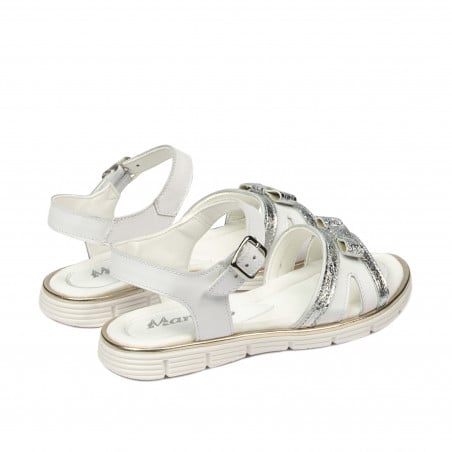 Kindersandalen 539-1 weiß kombiniert