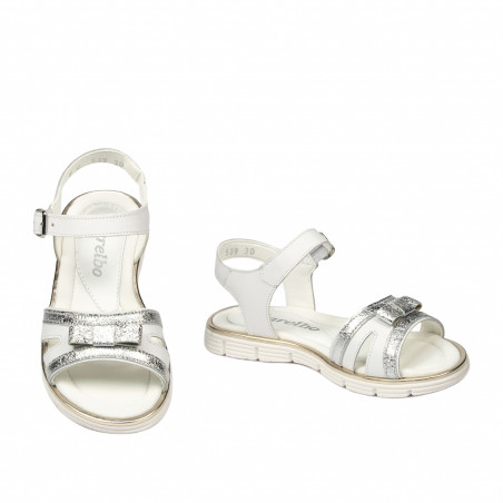 Kindersandalen 539-1 weiß kombiniert