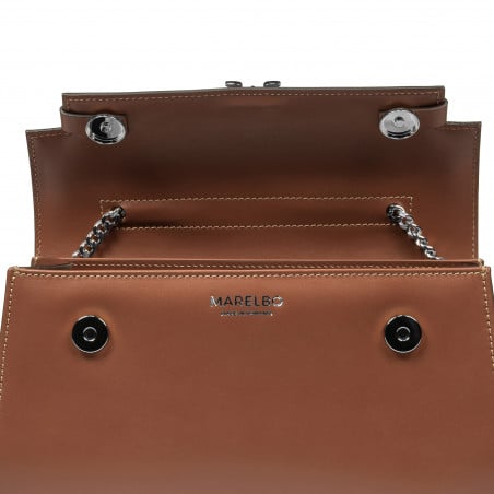 Damentasche Schultertasche 041g 01 Cognacbraun