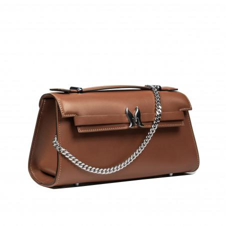 Damentasche Schultertasche 041g 01 Cognacbraun