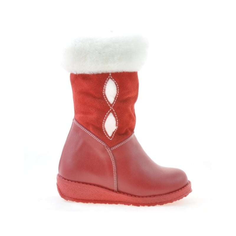 Kinderstiefel Klein 24c Rot kombiniert
