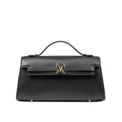 Damentasche Schultertasche 041g schwarz Nappa