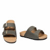 Herrensandalen 365 Nubuk Armee