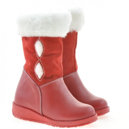 Kinderstiefel Klein 24c Rot kombiniert