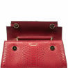 Schultertasche für Damen 041g in Rot Kroko