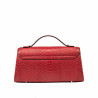 Schultertasche für Damen 041g in Rot Kroko