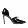 Elegante Damenschuhe 1350 Lack Schwarz