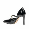 Elegante Damenschuhe 1350 Lack Schwarz