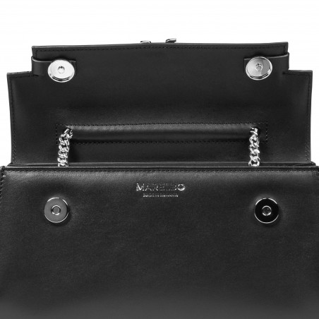 Damentasche Schultertasche 041g 01 schwarz Napa