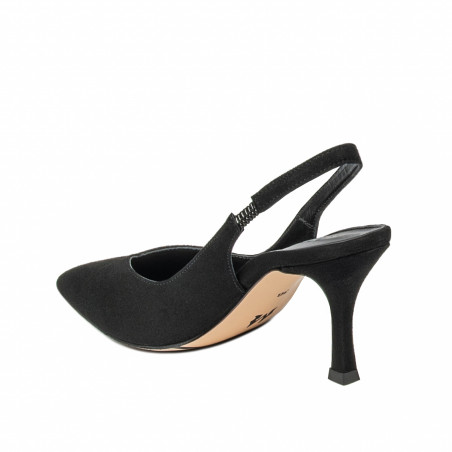 Damen Sandalen 1343 schwarz Velours