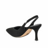 Damen Sandalen 1343 schwarz Velours