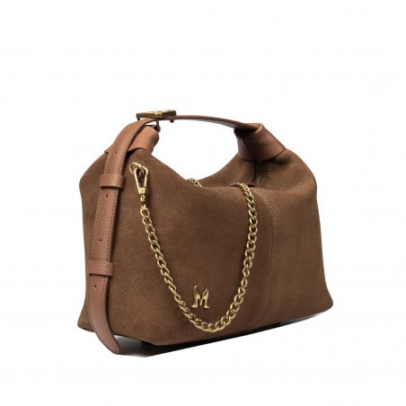 Damentasche 037g Wildleder braun
