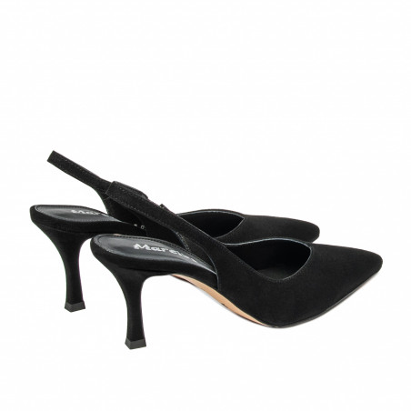 Damen Sandalen 1343 schwarz Velours