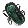 Damenstrandtasche 044g 01 Raffia Schwarz