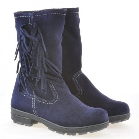 Kinderstiefel 3208 Indigo Veloursleder