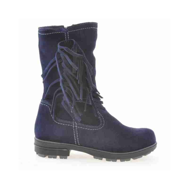 Kinderstiefel 3208 Indigo Veloursleder