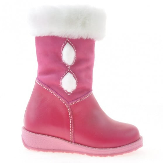 Kleine Kinderstiefel 24c rosa kombiniert Kleine Kinderstiefel 24c rosa kombiniert