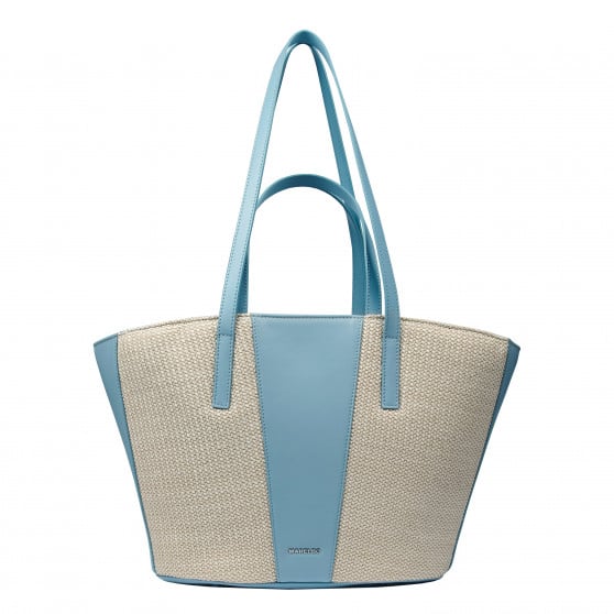 Damentasche Strand 044g 01 Blauer Himmel+Raffia Damentasche Strand 044g 01 Blauer Himmel+Raffia