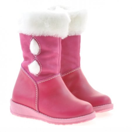Kleine Kinderstiefel 24c rosa kombiniert