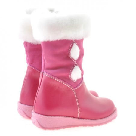 Kleine Kinderstiefel 24c rosa kombiniert