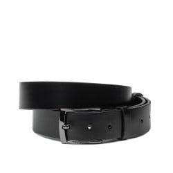 Herren Gürtel 53b glänzend schwarz