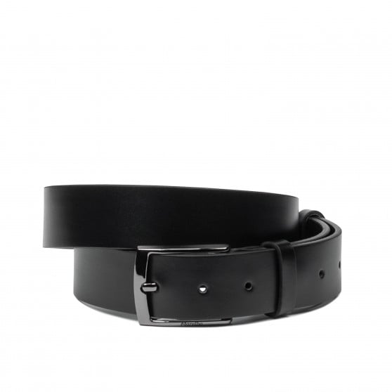 Herren Gürtel 53b glänzend schwarz