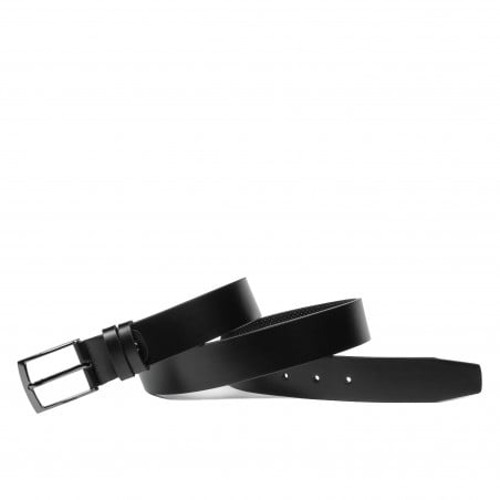 Herren Gürtel 53b glänzend schwarz