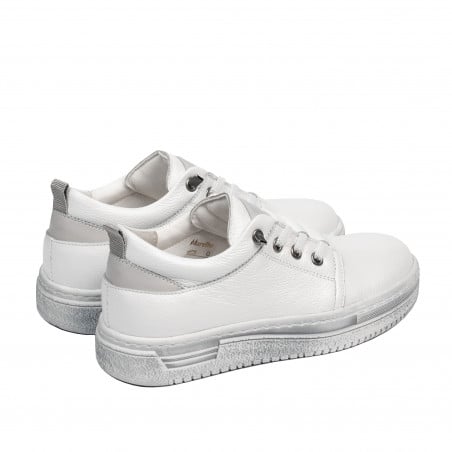 Kinder Schuhe 2028 weiß Perlglanz kombiniert