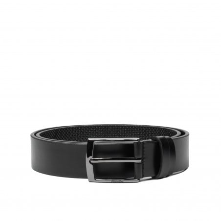 Herren Gürtel 53b glänzend schwarz