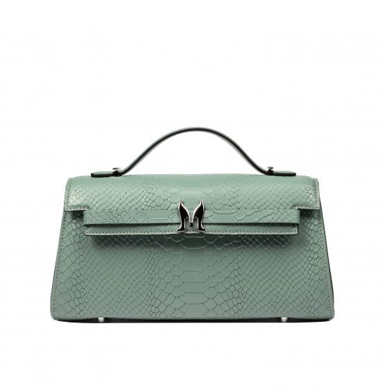Damentasche Schultertasche 041g 01 Croco Pistazie Damentasche Schultertasche 041g 01 Croco Pistazie