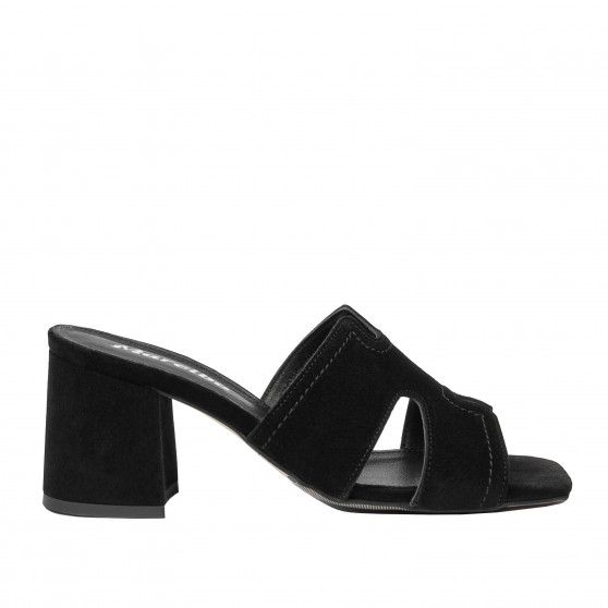 Damen Sandalen 1348 schwarz Velours Damen Sandalen 1348 schwarz Velours