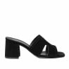 Damen Sandalen 1348 schwarz Velours