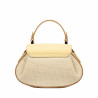 Damentasche 042g Buttergelb+Raffia