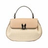 Damenhandtasche 043g 01 biz nude+Raffia