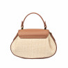 Damenhandtasche 042g biz camel+Raffia