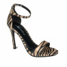 Damen Sandalen 1349 Satin Zebra Beige