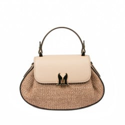 Damenhandtasche 042g Latte+Karamell Bast