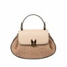 Damenhandtasche 042g Latte+Karamell Bast