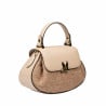 Damenhandtasche 042g Latte+Karamell Bast