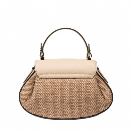 Damenhandtasche 042g Latte+Karamell Bast