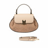 Damenhandtasche 042g Latte+Karamell Bast
