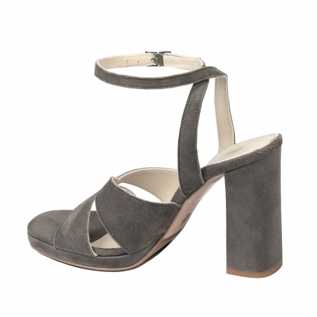 Damensandalen 1347 Sand Velours