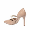 Elegante Damenschuhe 1350 Lack Beige