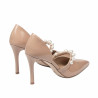 Elegante Damenschuhe 1350 Lack Beige