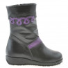 Kleinkindstiefel 23c schwarz+lila