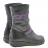 Kleinkindstiefel 23c schwarz+lila