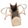 Damen-Strandtasche 045g nude+Raffia