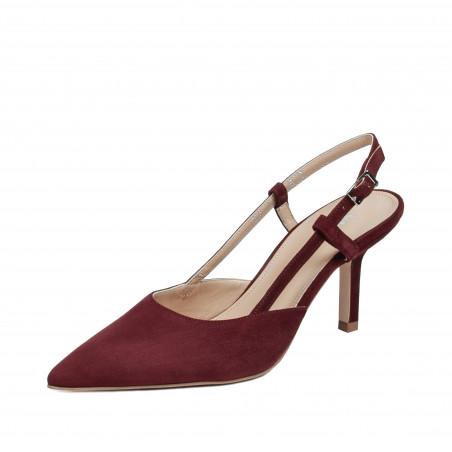 Damen Sandalen 1344 Bordeaux Velours