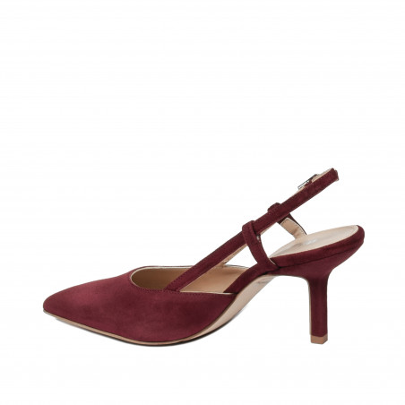 Damen Sandalen 1344 Bordeaux Velours